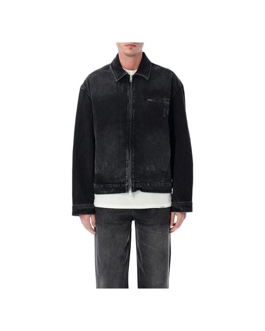Represent Black Denim Jackets for men