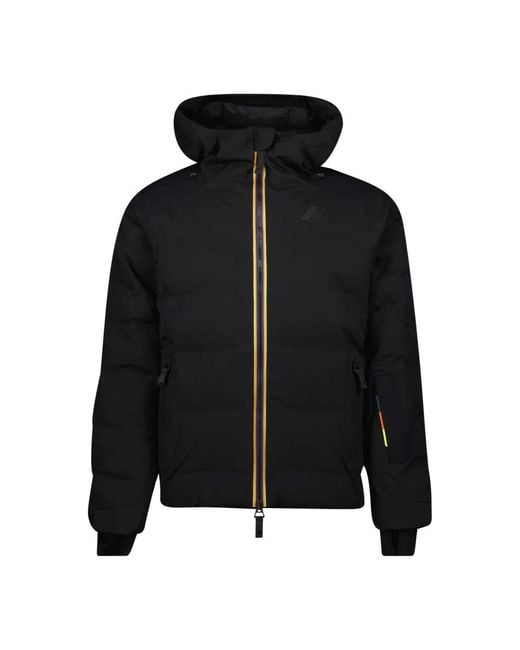 K-Way Black Winter Jackets for men