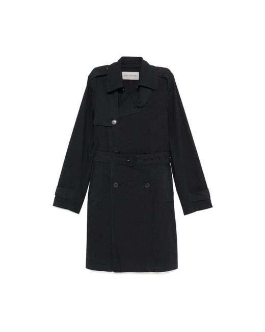 Dries Van Noten Trench Coats in het Black voor heren