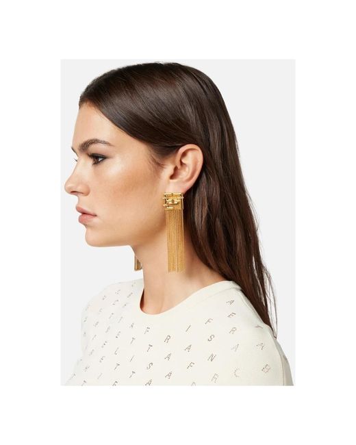Accessories > jewellery > earrings Elisabetta Franchi en coloris Natural