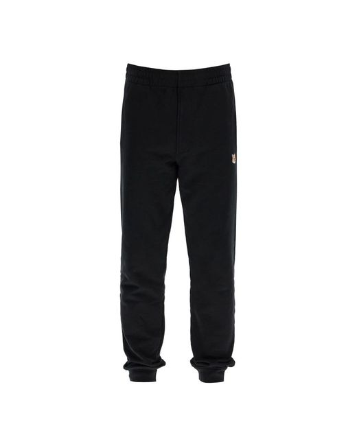 Maison Kitsuné Black Sweatpants for men