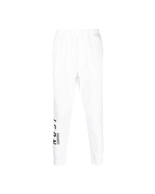DSquared² White Sweatpants for men