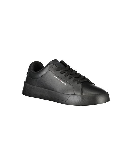 Tommy Hilfiger Black Polyester Sneaker for men