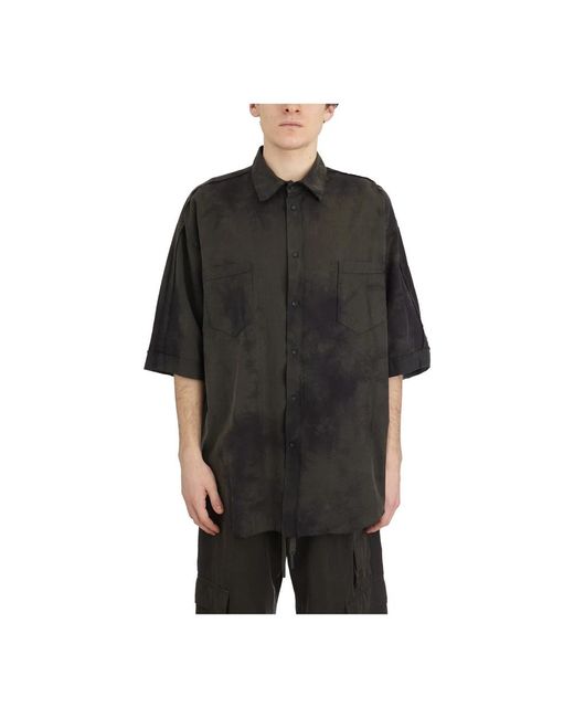 Andrea Ya'aqov Black Short Sleeve Shirts for men