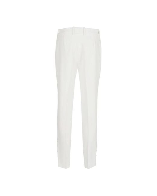 Ermanno Scervino White Slim-Fit Trousers