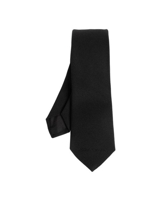 Balenciaga Wool Solid Tie in het Black voor heren