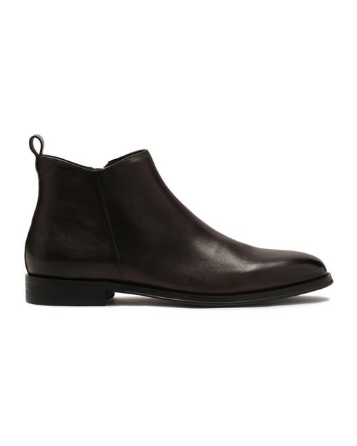 Kazar Braune Herrenstiefel Mit Reißverschluss Oben in Black für Herren