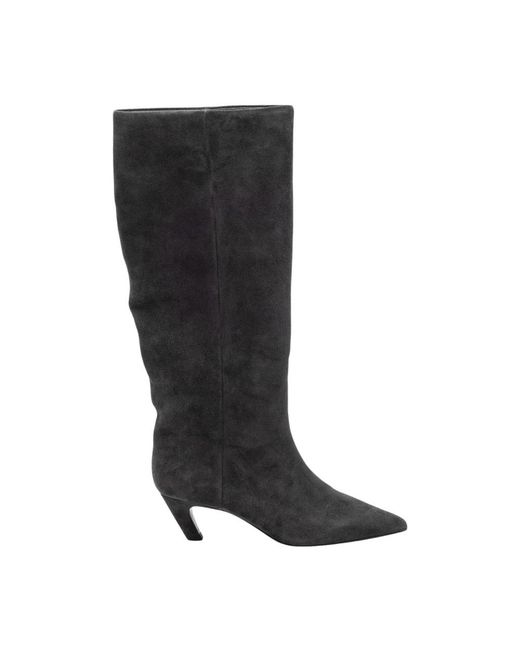Ash Black Cowboy & Biker Boots