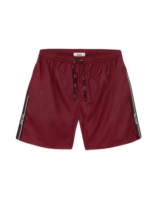 Gcds Badmode ,Rood ,Polyester Modello Corto in het Red voor heren