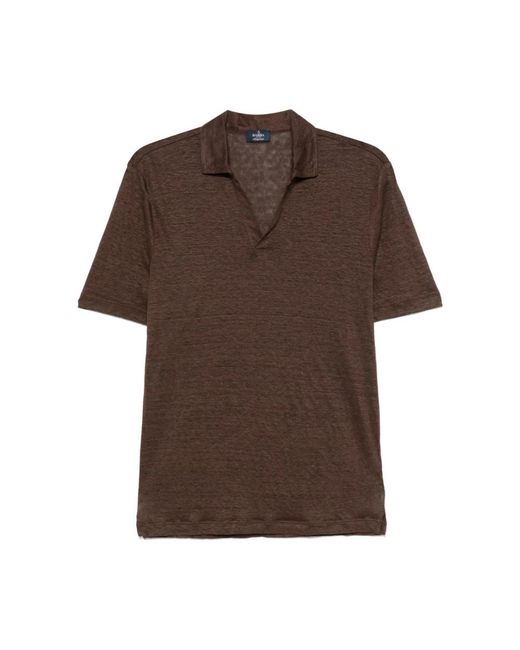 Barba Napoli Brown Polo Shirts for men