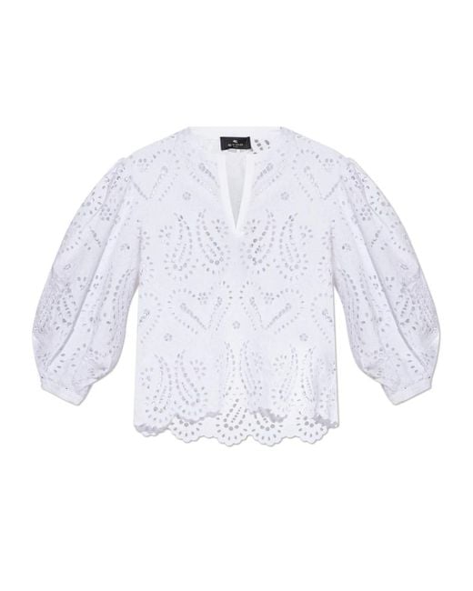 Etro White Blouses