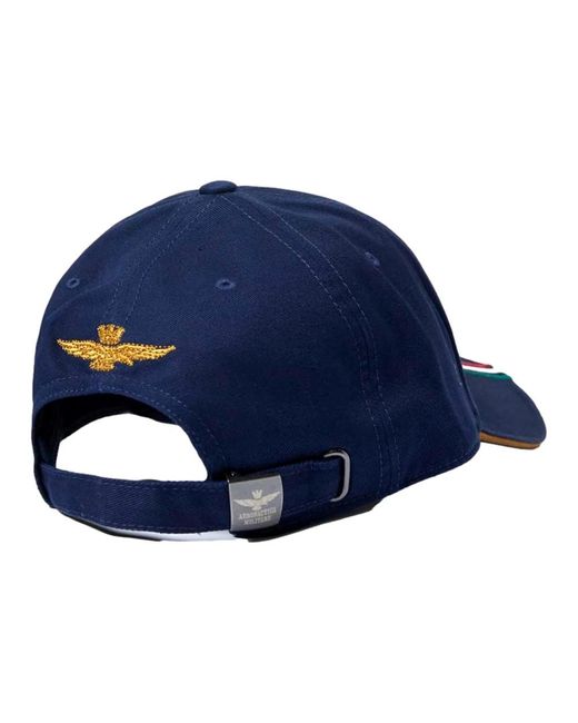 Aeronautica Militare Bestickte tricolor pfeile kappe marineblau in Blue für Herren