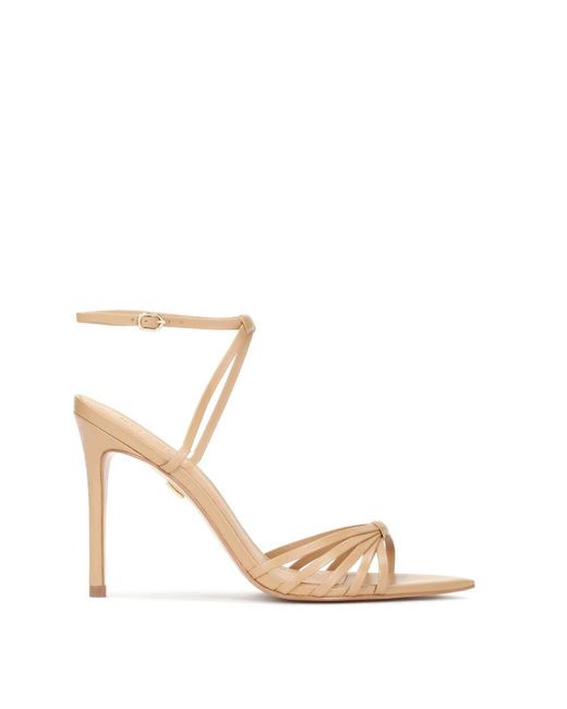 Kazar Metallic Ledersandalen Mit Einem Effektiven Riemen