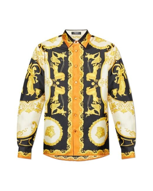 Versace Seidenhemd in Multicolor für Herren