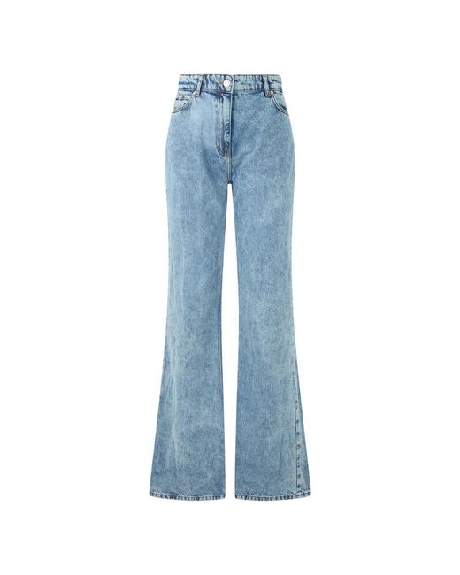 Moschino Denim Bell Bottom Broek in het Blue