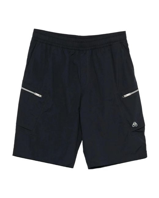Moose Knuckles Blue Casual Shorts for men