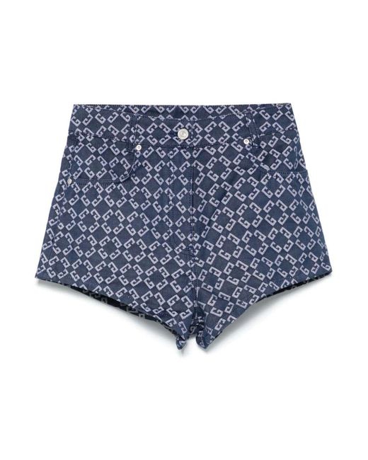 Givenchy Blue Short Shorts