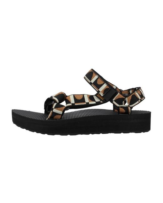 Flat Sandals Teva en coloris Black