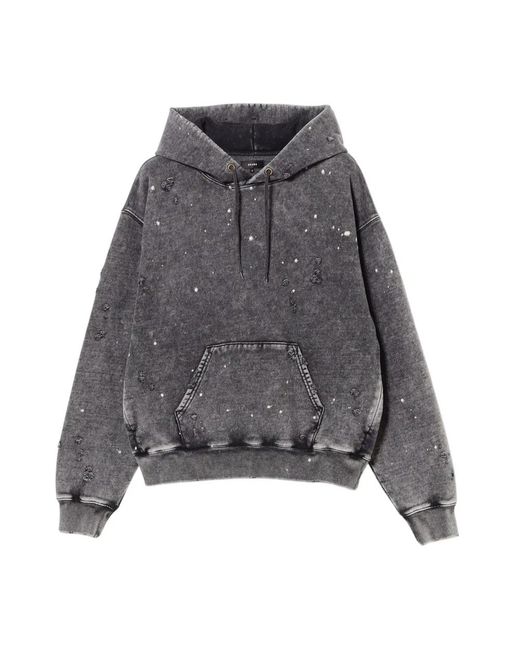 Hoodies Beams Plus de hombre de color Gray