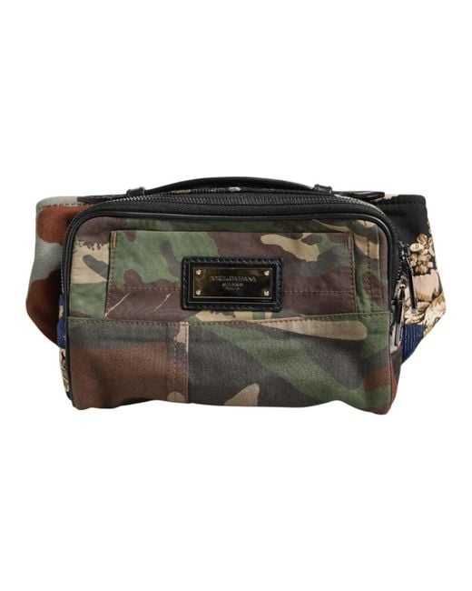 Dolce & Gabbana Black Belt Bags for men