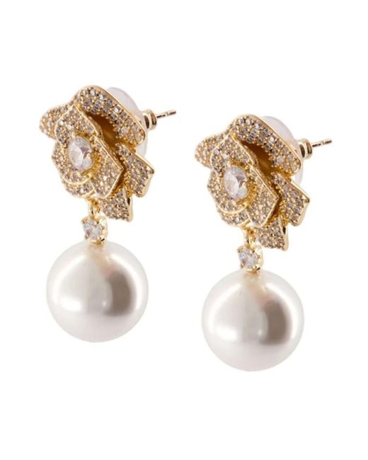 Self-Portrait Metallic Earrings
