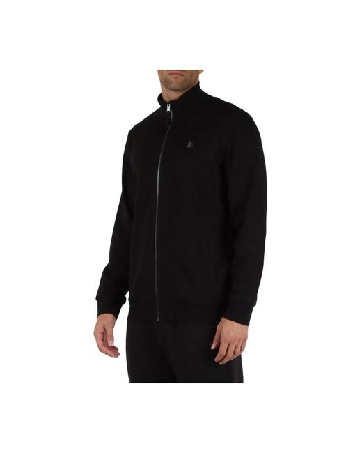 Boss Hoodies & Sweatvesten ,Zwart ,Katoen Katoenen Zip Hoodie in het Black voor heren