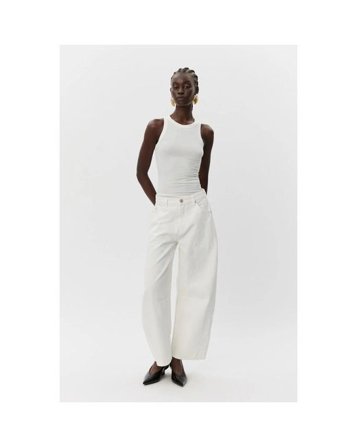 Wide Trousers Sofie Schnoor de color White