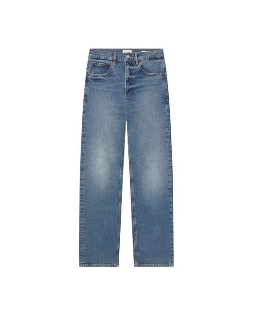 FRAME Blue Straight Jeans for men