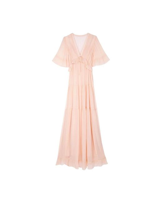 Maxi Dresses The Kooples de color Pink