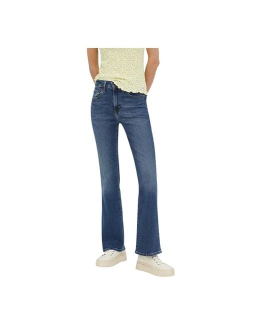 Levi's Flared Jeans in het Blue