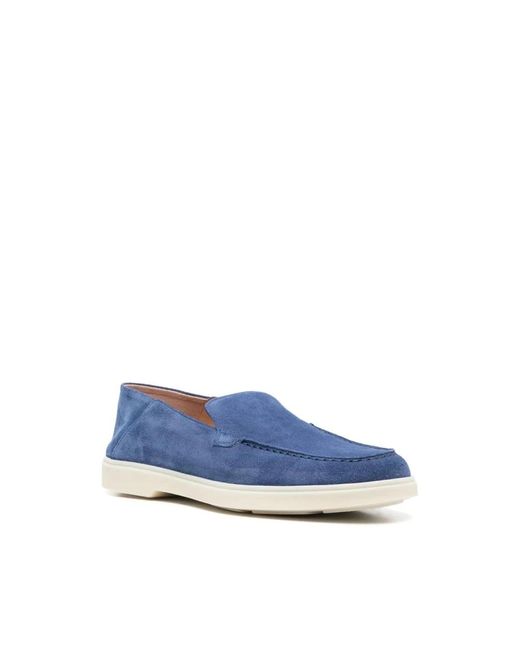 Santoni Blue Loafers