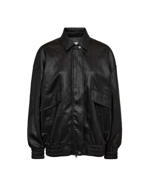 Haute L'Amitié Black Bomber Jackets