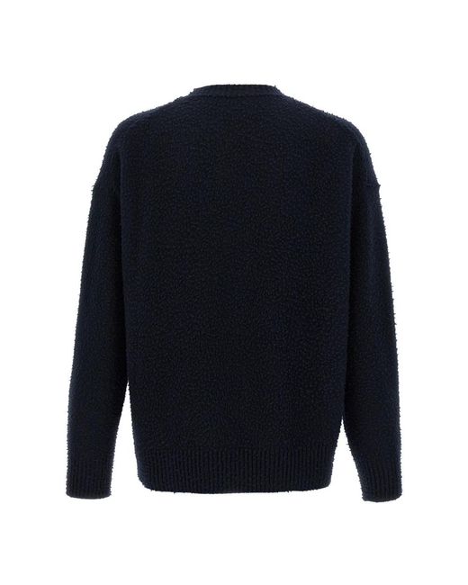 Roberto Collina Blue Round-Neck Knitwear for men