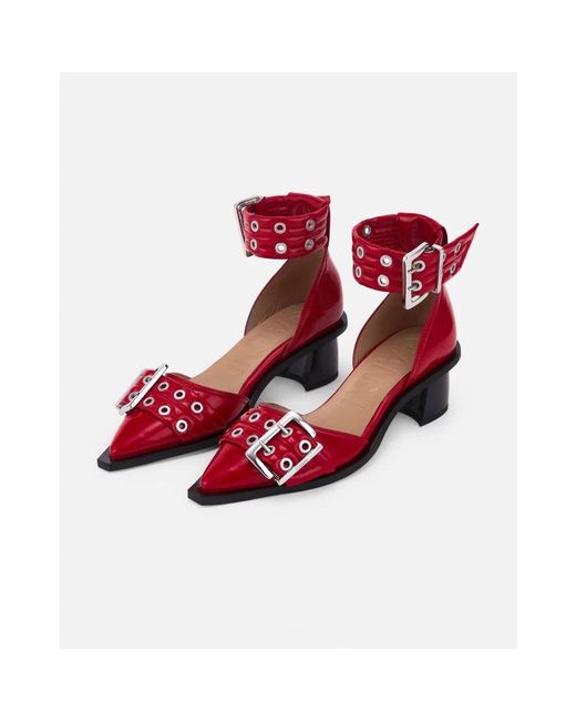 Pumps Ganni de color Red