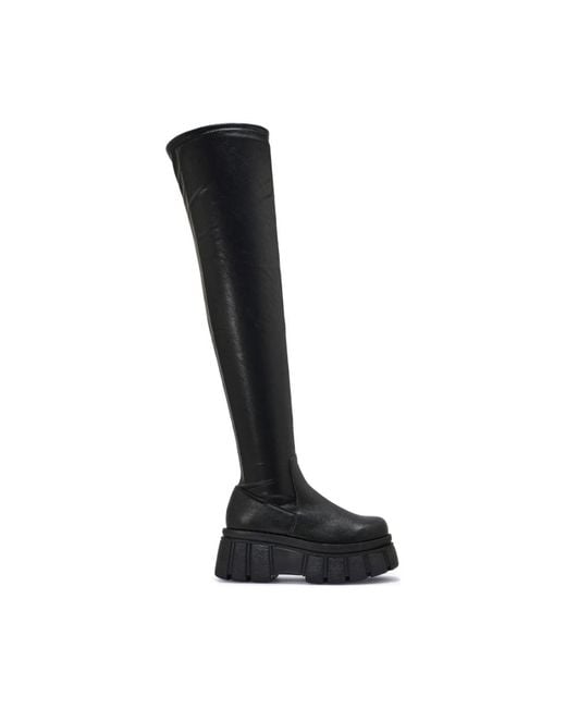 Truffle Black Over-The-Knee Boots