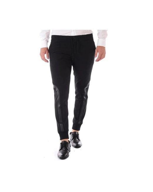 Daniele Alessandrini Black Sweatpants for men
