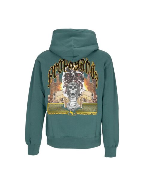 Propaganda Green Hoodies for men