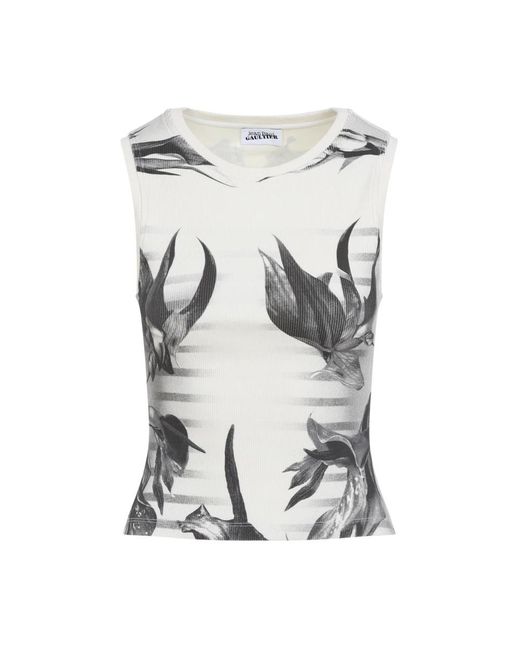 Jean Paul Gaultier Gray Sleeveless Tops