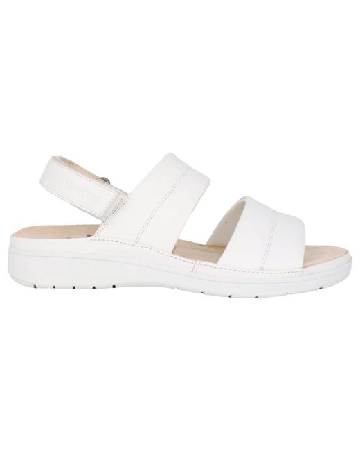 Ganter Flat Sandals in het White