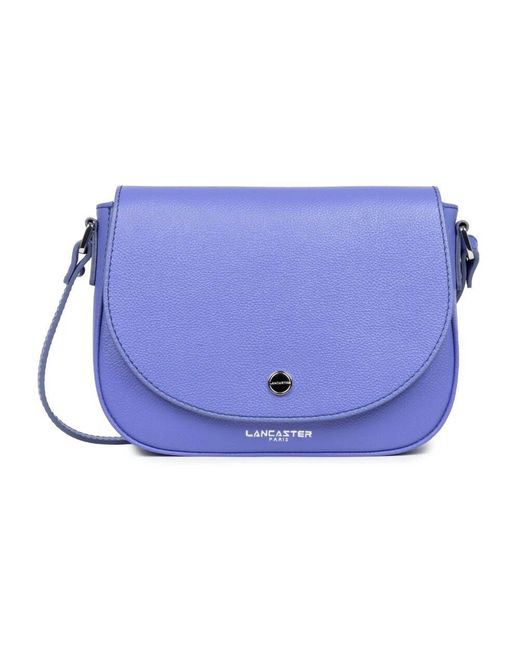 Lancaster Blue Umhängetasche mit magnetklappe blau