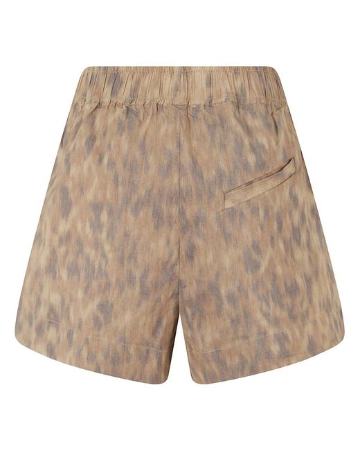 Ganni Natural Short Shorts