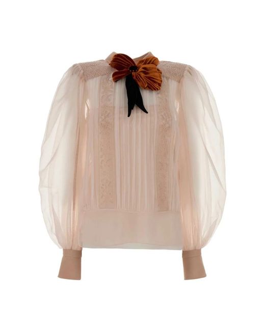 Valentino Garavani Natural Blouses