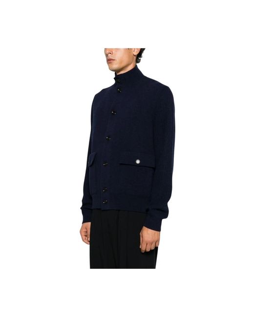 Cardigans Lardini de hombre de color Blue