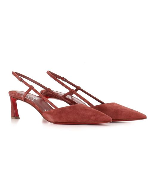 Christian Louboutin Red Rost wildleder décolleté absätze