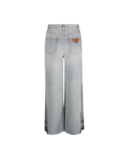 Chloé Gray Wide Jeans