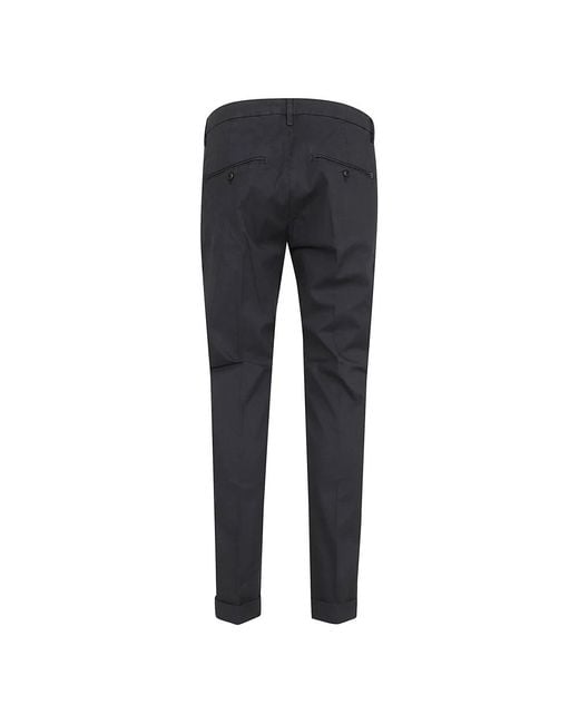 Dondup Blue Slim-Fit Trousers for men
