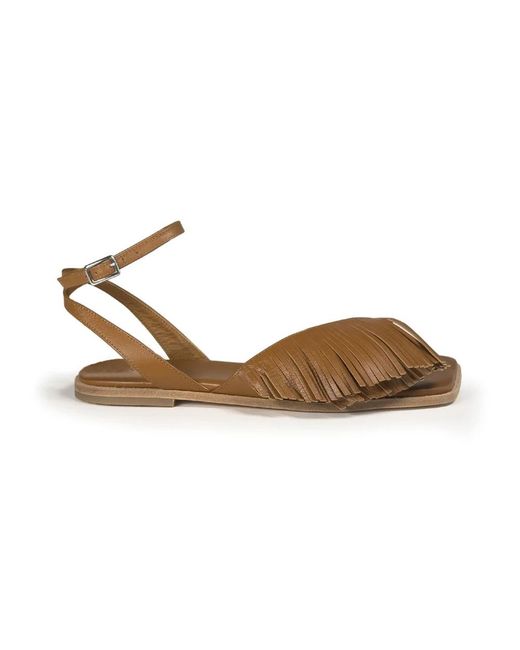 Vic Matié Brown Flat Sandals