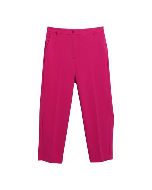 Straight Trousers ViCOLO de color Red