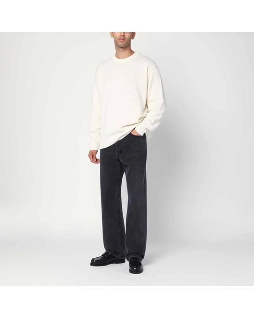 Roberto Collina White Round-Neck Knitwear for men