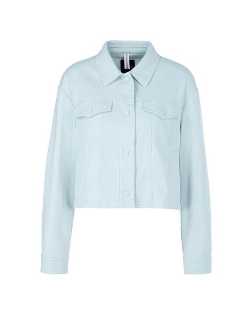 Marc Cain Blue Denimjacke Mit Taillierter Passform